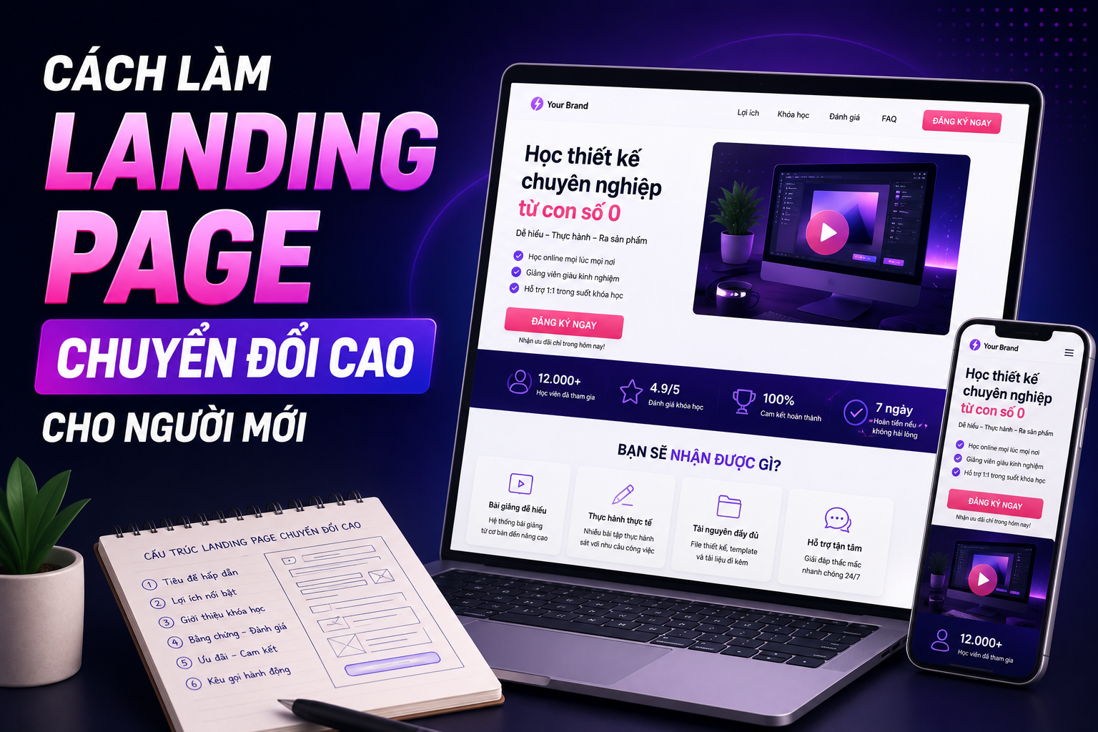 Cách làm Landing Page chuyển đổi cao cho người mới