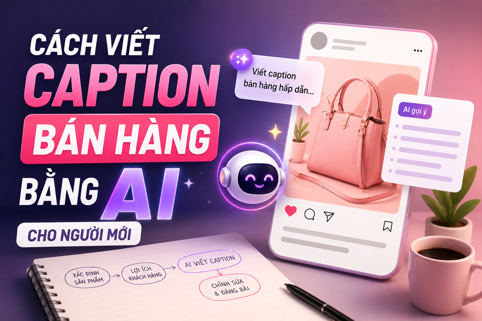 Cách viết caption bán hàng bằng AI cho người mới