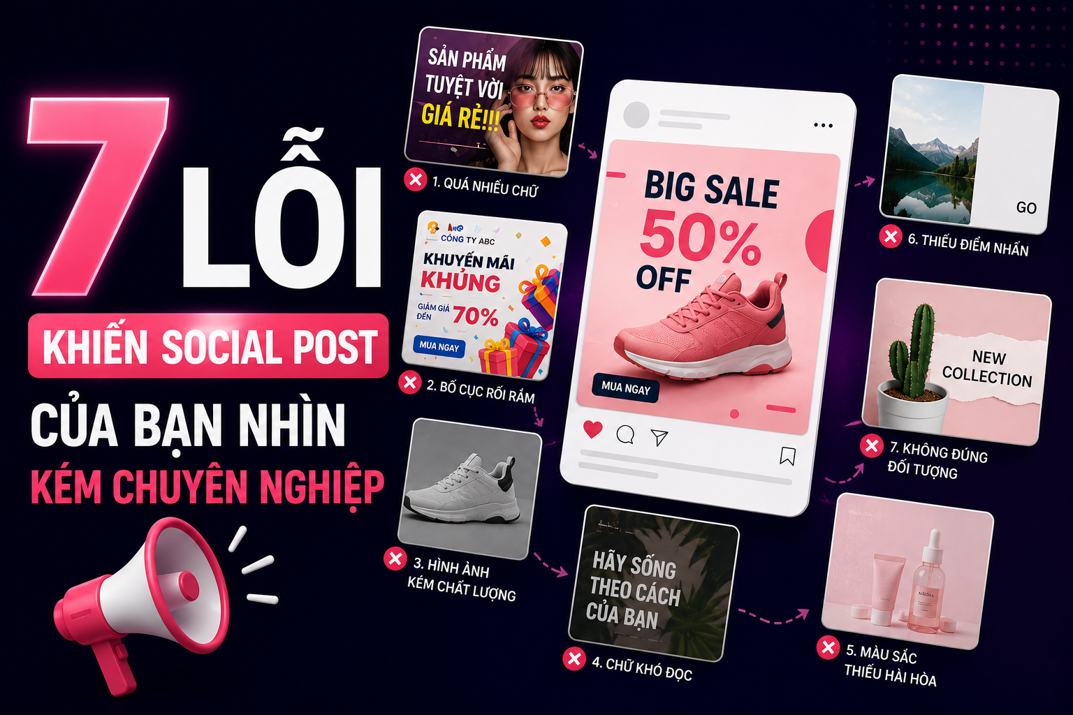 7 lỗi khiến Social Post của bạn nhìn kém chuyên nghiệp